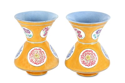 Lot 146 - A PAIR OF FRENCH POTTERY MOSQUE LAMPS France,...