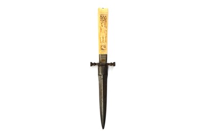 Lot 84 - AN IVORY-HILTED DAGGER France or Germany, 19th...