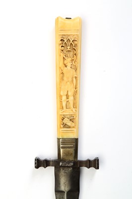 Lot 84 - AN IVORY-HILTED DAGGER France or Germany, 19th...