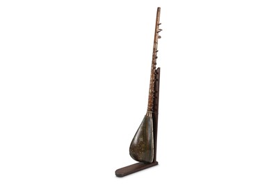 Lot 204 - A SAZ OUD WITH IVORY AND MOTHER-OF-PEARL...