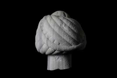 Lot 69 - AN OTTOMAN CARVED MARBLE TURBAN Ottoman Turkey,...