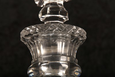 Lot 227 - AN EXCEPTIONAL CUT GLASS DECANTER AND STOPPER...