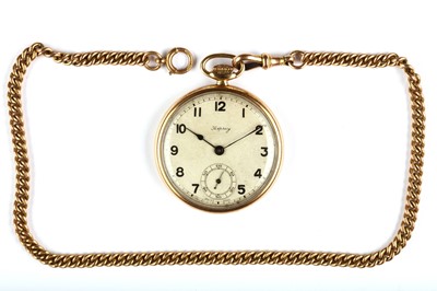 Lot 310 - Daphne for Asprey. A 9K gold open face pocket...