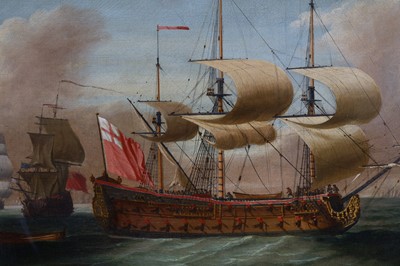 Lot 17 - ENGLISH SCHOOL, 18TH CENTURY A Royal Navy 4th...