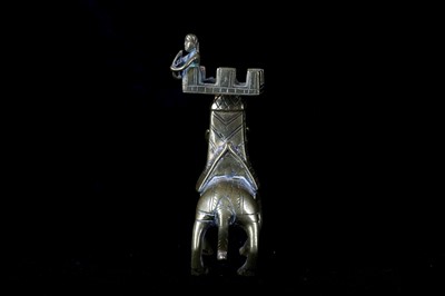 Lot 110 - A MAGDEBURG STYLE BRONZE CANDLESTICK IN THE...