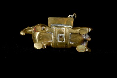 Lot 110 - A MAGDEBURG STYLE BRONZE CANDLESTICK IN THE...