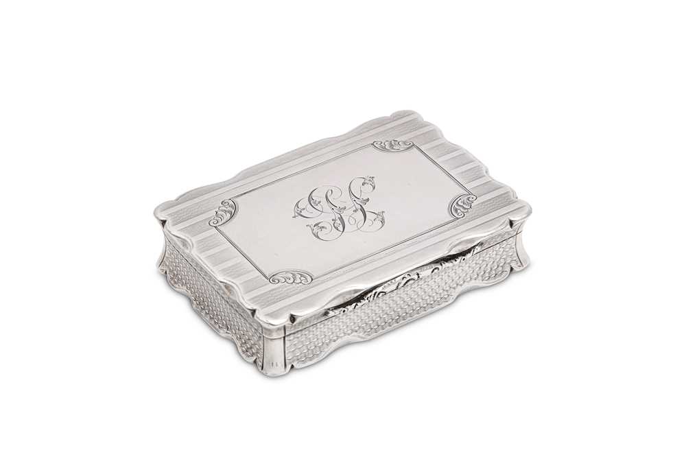 Lot 24 - A Victorian antique sterling silver snuff box,...