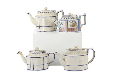 Lot 459 - A collection of four Castleford-type teapots...