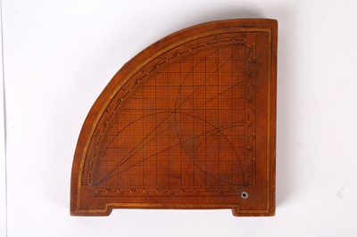 Lot 65 - AN OTTOMAN WOODEN ASTROLABIC QUADRANT  Ottoman...