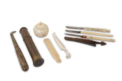 Lot 92 - A SET OF CALLIGRAPHER'S TOOLS Ottoman Turkey,...