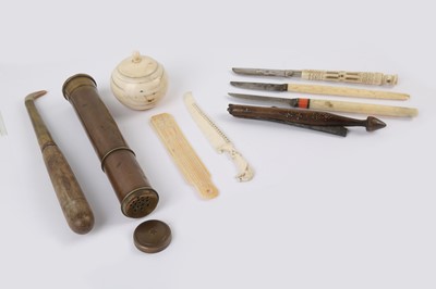 Lot 92 - A SET OF CALLIGRAPHER'S TOOLS Ottoman Turkey,...