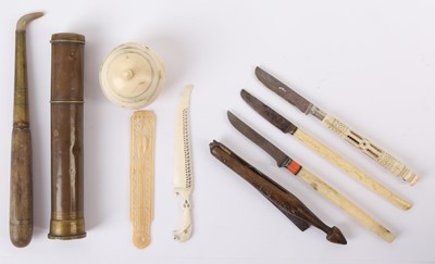 Lot 92 - A SET OF CALLIGRAPHER'S TOOLS Ottoman Turkey,...