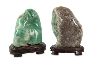 Lot 420 - Two quartz scholars rocks
