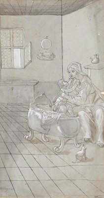 Lot 104 - ITALIAN SCHOOL, 17TH CENTURY A Mother and...