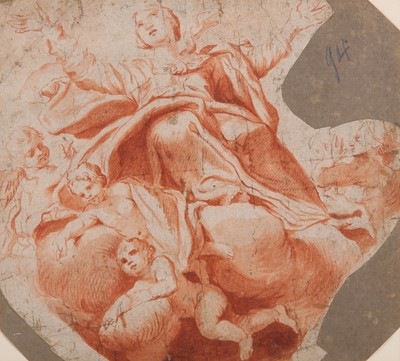 Lot 120 - ITALIAN SCHOOL, 18TH CENTURY Assumption of the...