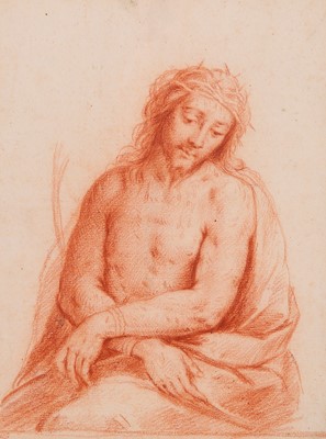 Lot 111 - ITALIAN SCHOOL, 18TH CENTURY Ecce Homo red...