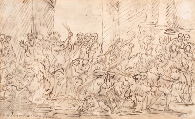 Lot 111 - ITALIAN SCHOOL, 18TH CENTURY Ecce Homo red...