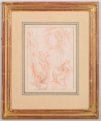 Lot 4 - MANNER OF CHARDIN A Female Figure wearing a...