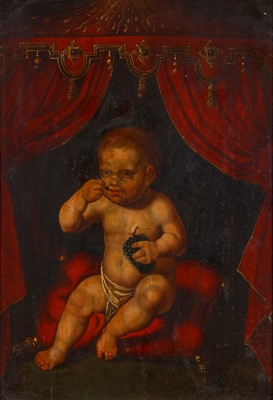 Lot 2 - FOLLOWER OF JOOS VAN CLEVE The Christ Child...