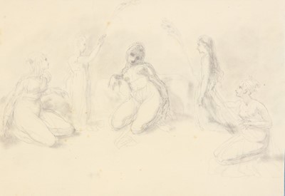 Lot 135 - ENGLISH SCHOOL 18TH CENTURY Five Female...