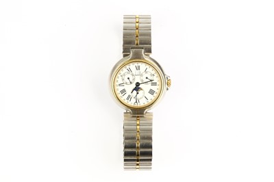 Lot 385 - Dunhill. A stainless steel and gold quartz...