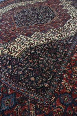 Lot 22 - A FINE SENNEH RUG, WEST PERSIA approx: 7ft.1in....