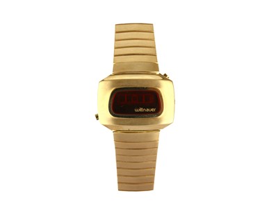 Lot 393 - WITTAUER. A GOLD PLATED QUARTZ DIGITAL...