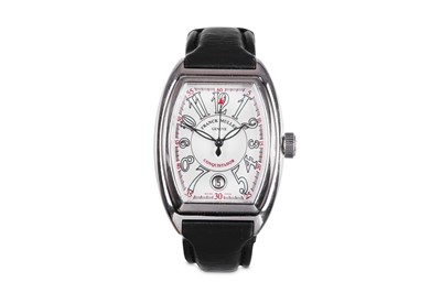 Lot 383 - FRANCK MULLER. A STAINLESS STEEL AUTOMATIC...