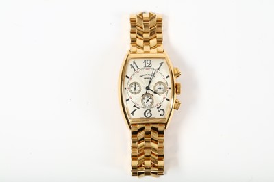 Lot 367 - Franck Muller. An 18K rose gold automatic...