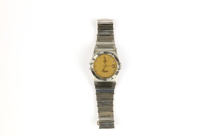 Lot 347 - Omega. A stainless steel quartz calendar...