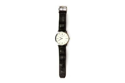 Lot 354 - Baume & Mercier. An oversized stainless steel...