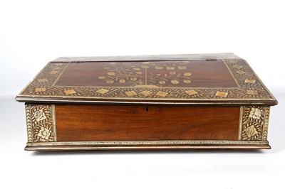 Lot 131 - AN 18TH CENTURY INDIAN (VIZAGAPATAM) ROSEWOOD,...