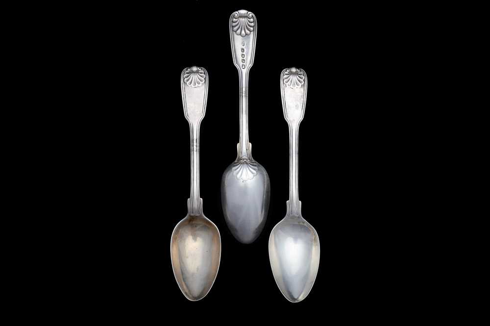 Lot 154 - Three George III antique sterling silver...