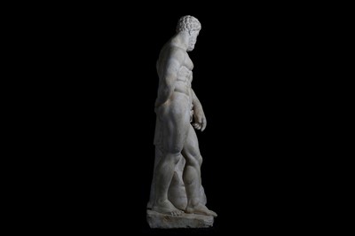 Lot 8 - AN 18TH CENTURY CARVED LIMESTONE FIGURE OF THE...