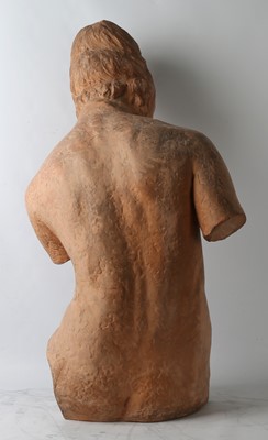 Lot 334 - A large French terracotta nude figure of a...