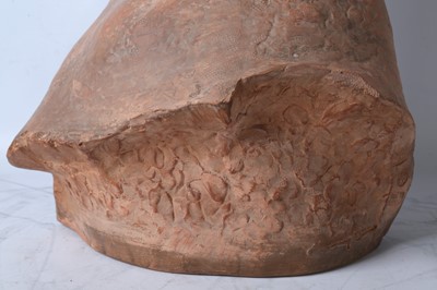 Lot 334 - A large French terracotta nude figure of a...