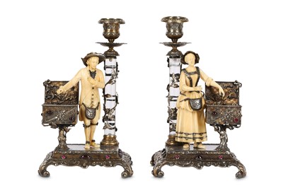 Lot 106 - A FINE PAIR OF LATE 19TH CENTURY VIENNESE...