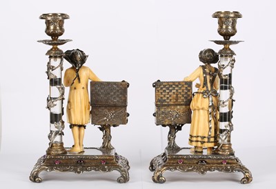Lot 106 - A FINE PAIR OF LATE 19TH CENTURY VIENNESE...