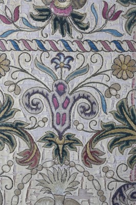 Lot 123 - A 17TH / 18TH CENTURY PORTUGUESE EMBROIDERED...