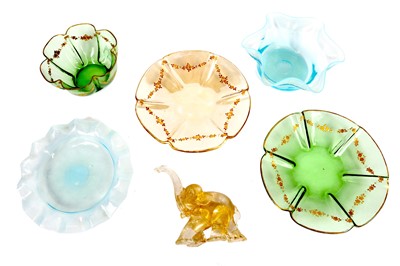 Lot 771A - A collection of continental fancy glass dishes...