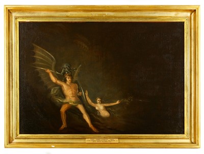 Lot 124 - AFTER JOHN MARTIN The Conflict Between Satan...