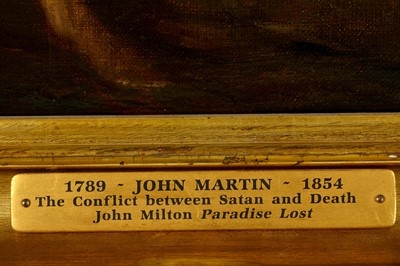 Lot 124 - AFTER JOHN MARTIN The Conflict Between Satan...