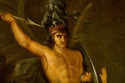 Lot 124 - AFTER JOHN MARTIN The Conflict Between Satan...