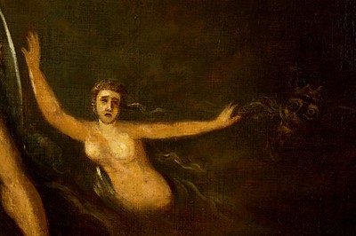 Lot 124 - AFTER JOHN MARTIN The Conflict Between Satan...