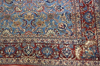 Lot 4 - AN EXTREMELY FINE ISFAHAN RUG, CENTRAL PERSIA...