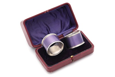 Lot 106 - A cased pair of Continental sterling silver...