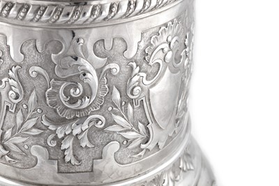 Lot 276 - A 19th century Spanish silver tankard,...