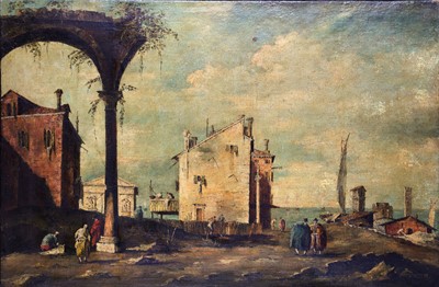 Lot 91 - MANNER OF FRANCESCO GUARDI A Mediterranean...