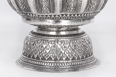 Lot 209 - A SOUTH EAST ASIAN SILVER VASE Possibly...
