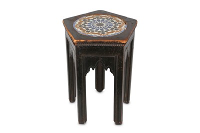 Lot 92a - A HISPANO-MORESQUE OCCASIONAL TABLE WITH...
